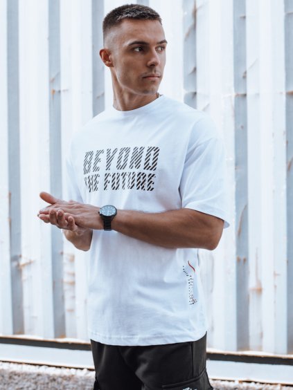 Fehér póló felirattal BEYOND THE FUTURE
