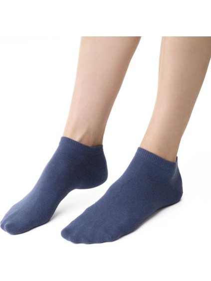 Farmerkék női bokazokni Art. 052