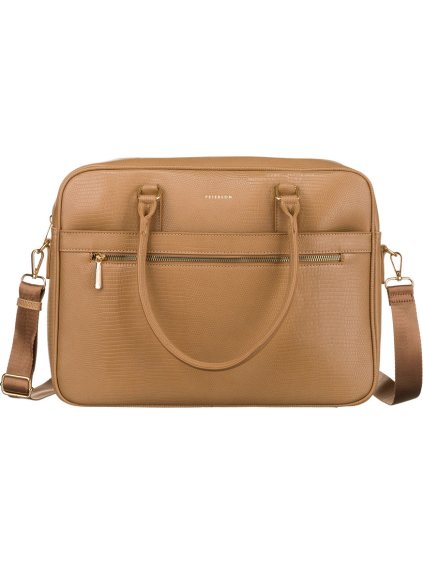Peterson sötétbézs állati bőrutánzat üzleti táska