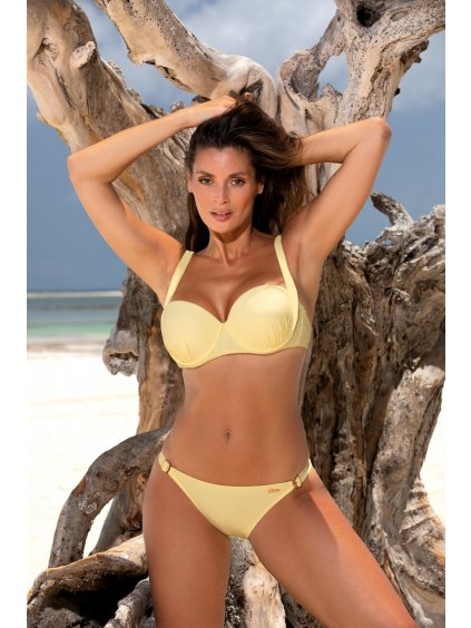 Világossárga push-up fürdőruha Kamilla