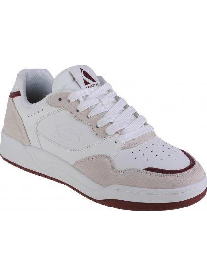 Fehér tornacipő bordó részletekkel Skechers Koopa-Volley Low Lifestyle