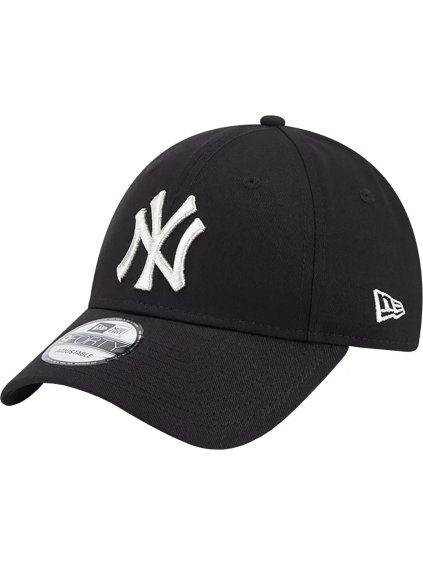 Fekete női siltes sapka New Era New York Yankees 940 Metallic Logo Cap