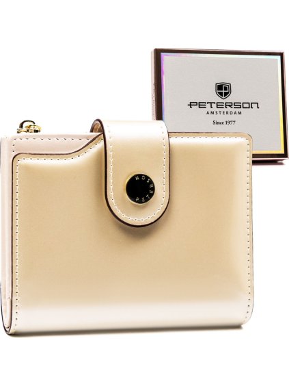 Peterson krémszínű közepes méretű pénztárca Y678