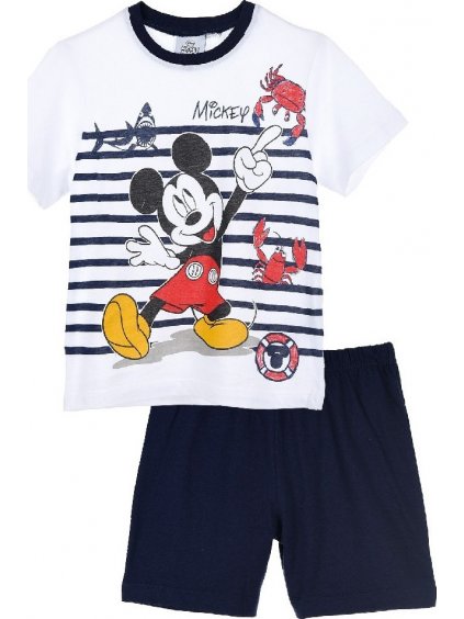Kék-fehér fiús pizsama - Mickey egér