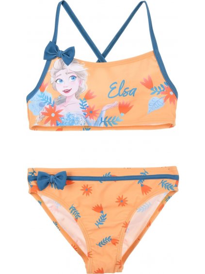 Disney Frozen kétrészes fürdőruha lányoknak narancssárga színben