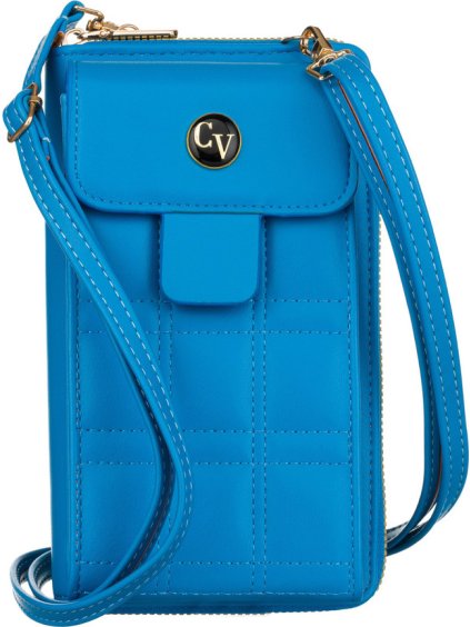 4U Cavaldi kék steppelt pénztárca pánttal M753