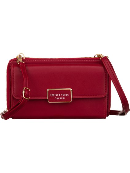 4U Cavaldi bordó színű nagy pénztárca levehető pánttal M748