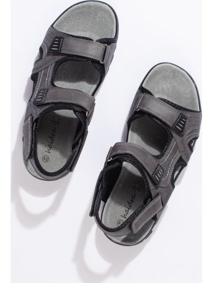 Férfi tépőzáras szandál - szürke