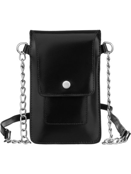 4U Cavaldi fekete mini vállra vehető pénztárca M764