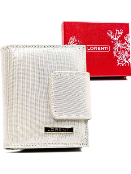 Lorenti ezüst fényes bőr pénztárca S285