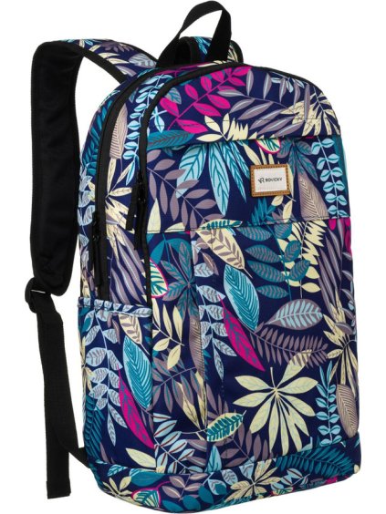 Rovicky sötétkék női hátizsák színes mintával