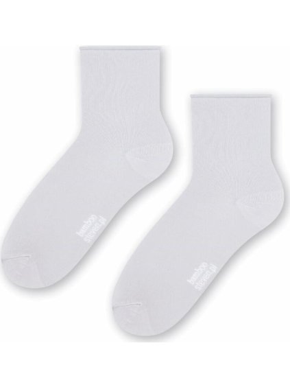 Világosszürke női bambusz zokni Art.059