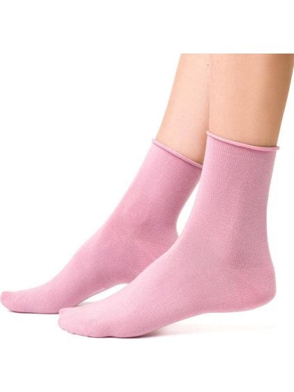 Pink női bambusz zokni Art.125