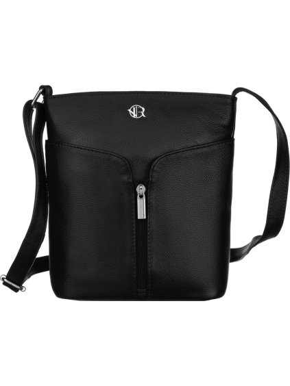 Rovicky fekete bőr futártáska