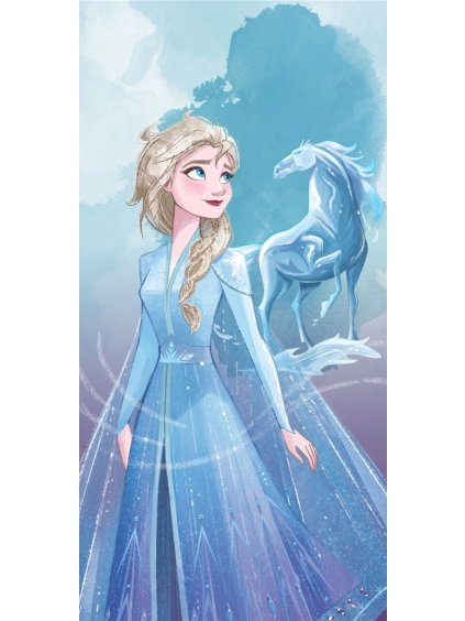 Világoskék Frozen strandtörölköző lányoknak