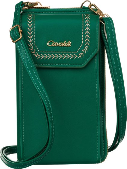 4U Cavaldi sötétzöld pénztárca levehető pánttal M839