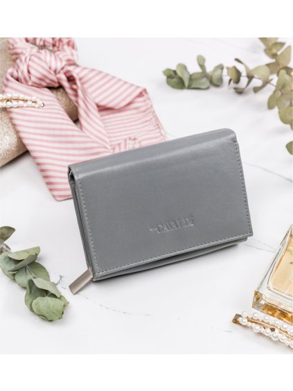 4U Cavaldi szürke kisméretű bőr pénztárca M799