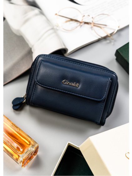 4U Cavaldi sötétkék tágas pénztárca M763