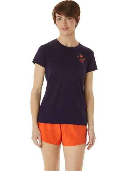 ASICS Fujitrail SS Top Tee  sötétlila sportpóló