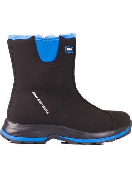 Fekete-kék női bélelt hótaposó