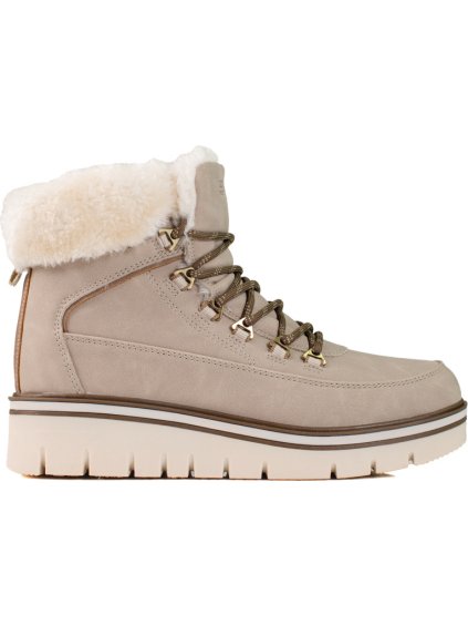 Bézs platformos csizma