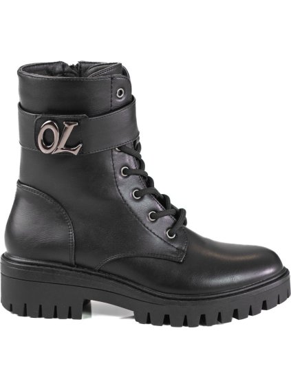 Fekete Worker dekoratív övvel