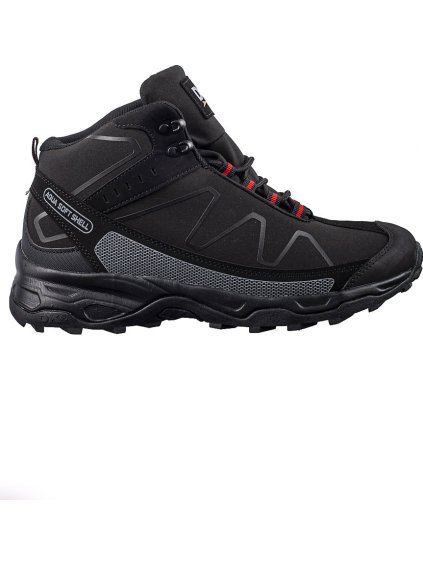 Fekete magas fűzős férfi túrabakancs