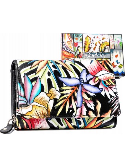 Rovicky közepes pénztárca színes mintákkal V353