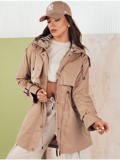 (Méret XL) Bézs átmeneti parka MOZA