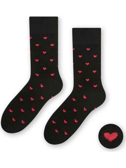 Fekete magas férfi zoknik STEVEN