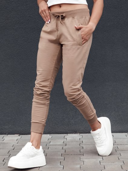 Sötétbézs női melegítőnadrág RELAX MODE