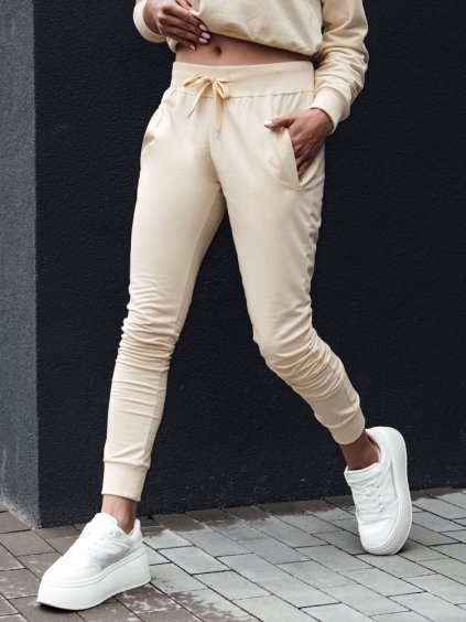 Krémszínű női RELAX MODE melegítőnadrág