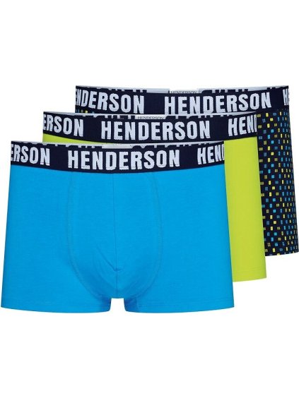 Henderson boxer készlet 3 csomag - kék/lime/mintás