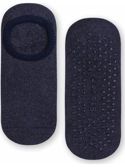 Sötétkék csúszásmentes alacsony zokni gyerekeknek Art.134
