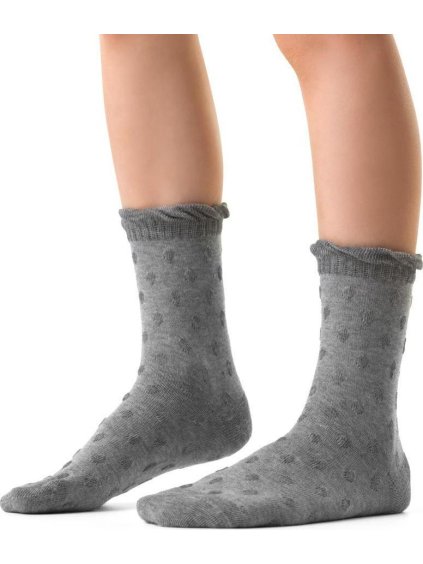 Szürke lány zokni finom pamutból