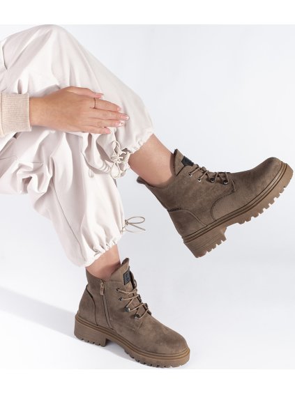 Bézs női Sergio Leone worker cipő