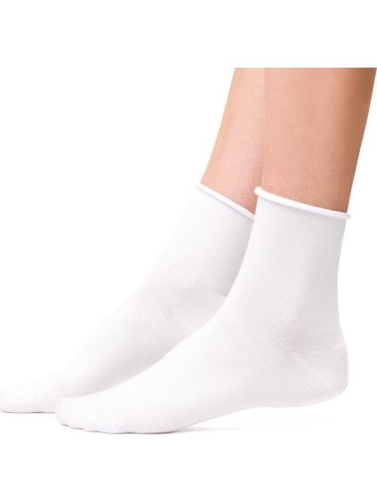 Fehér női bambusz zokni Art.125