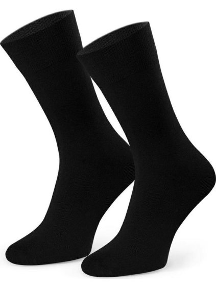 Fekete férfi bambuszszálas zokni Art.149