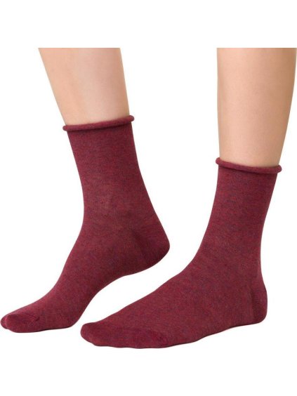 Bordó unisex kasmír zokni Art.083