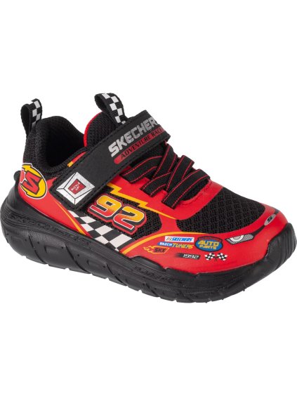 Skechers Skech Tracks fiús piros és fekete tornacipő