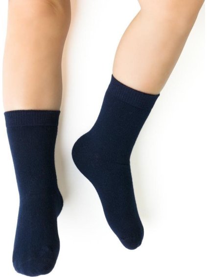 Sötétkék bambusz gyerekzokni Art.145