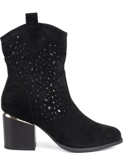 Fekete szegecses cowboy csizma