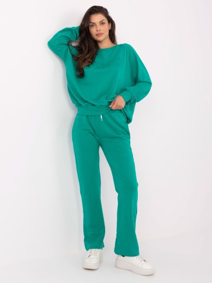 Zöld oversize női tréningruha szett