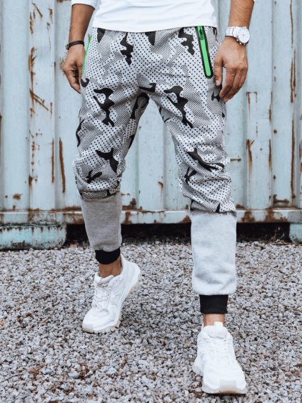 Világosszürke férfi terepszínű melegítőnadrág