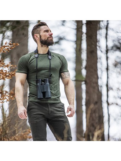 Funkcionális khaki modál férfi póló