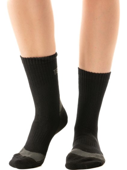 Fekete funkcionális zokni bambusz viszkózból