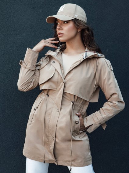 Női bézs parka FASHLOVE