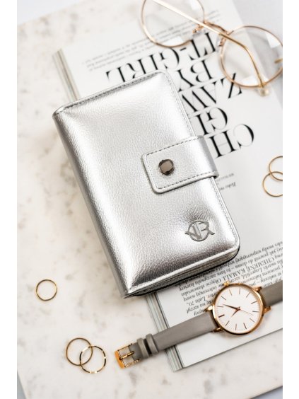 Rovicky ezüst pénztárca patentos zárással V412