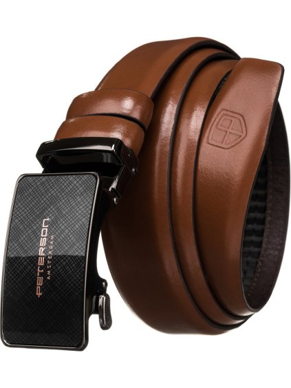 Peterson barna férfi öv fekete csattal