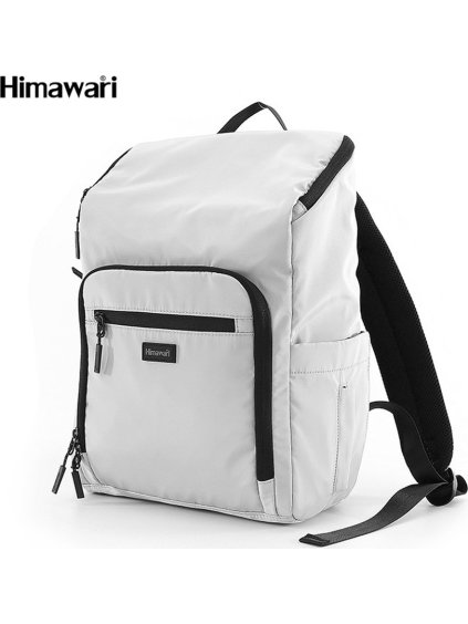 Himawari világosszürke többfunkciós babakocsi hátizsák laptoptartóval